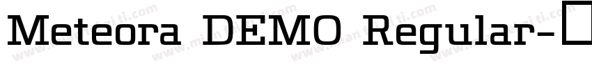 Meteora DEMO Regular字体转换